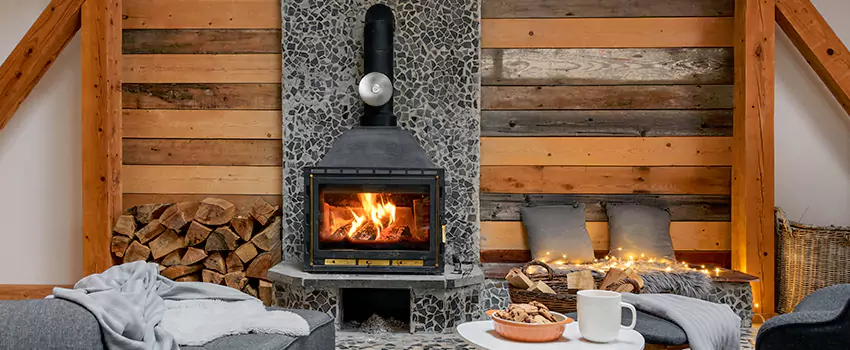 Thelin Hearth Products Direct Vent Gas Stove Fireplace Inspection in Gautier, Mississippi